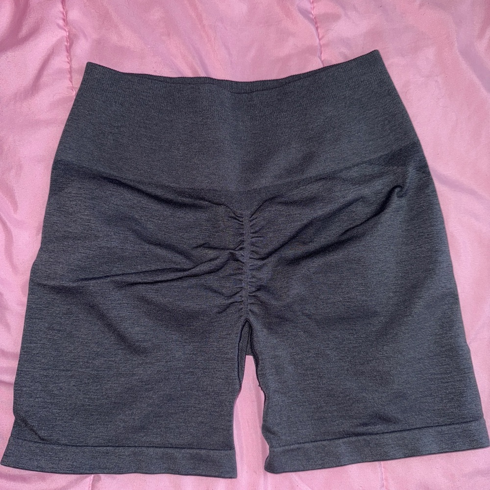Amazon Women's Scrunched Charcoal Bike Shorts